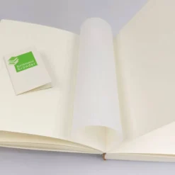 Fotoalbum, hellrot, handgeschöpft, Kinderwagen, personalisierbar, ca. 24 x 24 cm, Geburt