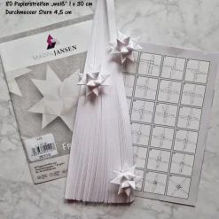 Fröbelsterne Papierstreifen-Set, inkl. Anleitung „Auswahlmöglichkeiten“