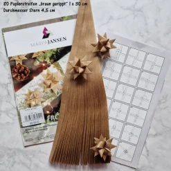 Fröbelsterne Papierstreifen-Set, inkl. Anleitung „Auswahlmöglichkeiten“