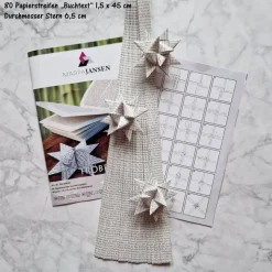 Fröbelsterne Papierstreifen-Set, inkl. Anleitung „Auswahlmöglichkeiten“