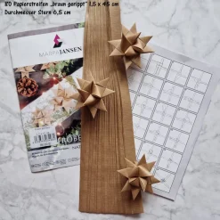 Fröbelsterne Papierstreifen-Set, inkl. Anleitung „Auswahlmöglichkeiten“