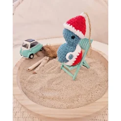 Freche Schildkröte gehäkelt als Weihnachtsbaumschmuck / Christbaumschmuck Häkeltier