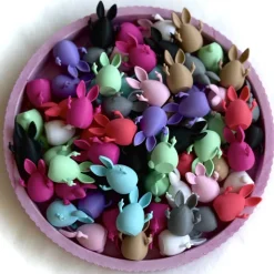 Freches Osterei, Mittelfinger, frecher Hase mit Haltung, 10cm oder Minis im 10er Set, witzige Osterdeko Hasenei