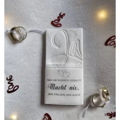 Freudentränen Hochzeit Taschentücher Banderolen,Banderolen als Deko für Gäste-Taschentücher,