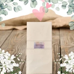 Freudentränen Hochzeit Taschentücher Banderolen,Banderolen als Deko für Gäste-Taschentücher,