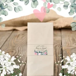 Freudentränen Hochzeit Taschentücher Banderolen,Banderolen als Deko für Gäste-Taschentücher,