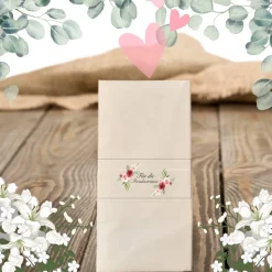 Freudentränen Hochzeit Taschentücher Banderolen,Banderolen als Deko für Gäste-Taschentücher,