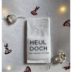 Freudentränen Hochzeit Taschentücher Banderolen,Banderolen als Deko für Gäste-Taschentücher,