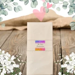 Freudentränen Hochzeit Taschentücher Banderolen,Banderolen als Deko für Gäste-Taschentücher,