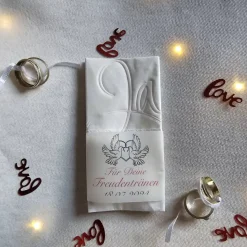 Freudentränen Hochzeit Taschentücher Banderolen,Banderolen als Deko für Gäste-Taschentücher,