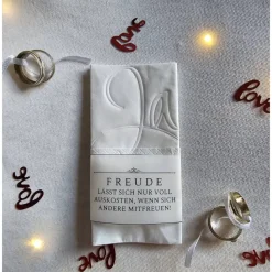 Freudentränen Hochzeit Taschentücher Banderolen,Banderolen als Deko für Gäste-Taschentücher,