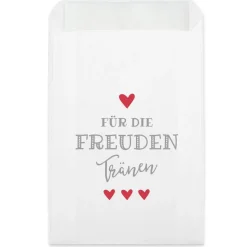 Freudentränen Taschentücher Hüllen - Verpackung für Hochzeit Taschentuch