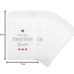 Freudentränen Taschentücher Hüllen - Verpackung für Hochzeit Taschentuch