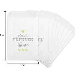 Freudentränen Taschentücher Hüllen - Verpackung für Hochzeit Taschentuch