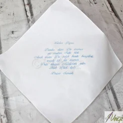 Freudentränen-Taschentuch - Papa - Stickerei - Gastgeschenk - Hochzeit