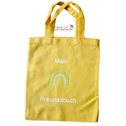 Freundebuchtasche mit Regenbogen