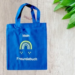 Freundebuchtasche mit Regenbogen