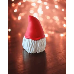 Fröhlicher 3D-gedruckter Wichtel - Weihnachts-Gnom (12 cm)