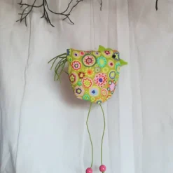 Frühlings - Osterdekoration, 3 - teiliges Set, Stoffhühner, Frühlings - Osterdekoration