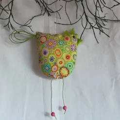 Frühlings - Osterdekoration, 3 - teiliges Set, Stoffhühner, Frühlings - Osterdekoration