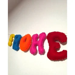 Frohe Weihnachten Buchstaben Girlande Filz Handgemacht