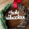 Frohe Weihnachten Holz-Schriftzug