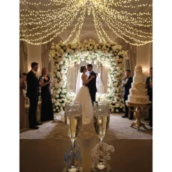 Frosted Hearts Hochzeitsgläser Set – Handverziert mit Strass, Herzen & Perlen – Geschenk zur Hochzeit & Verlobung