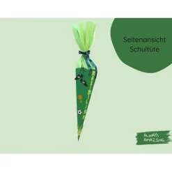 Fußball Schultüten Bastelset  |  Schultüte personalisiert | Bastelset Schultüte für Jungs | Fußball Schultüten