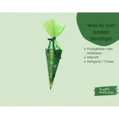 Fußball Schultüten Bastelset  |  Schultüte personalisiert | Bastelset Schultüte für Jungs | Fußball Schultüten