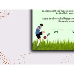 Fußball Urkunde als Mitgebsel für den Kindergeburtstag | Geschenktüte für Kinder | Fußballturnier