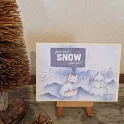 Fuchs - Weihnachtskarte - Berge - you are Snow special