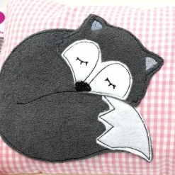 Fuchs Füchslein Namenskissen Taufkissen Kuschelkissen Kindergartenkissen Geburtsgeschenk
