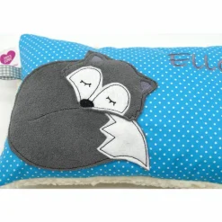 Fuchs Füchslein Namenskissen Taufkissen Kuschelkissen Kindergartenkissen Geburtsgeschenk