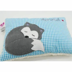 Fuchs Füchslein Namenskissen Taufkissen Kuschelkissen Kindergartenkissen Geburtsgeschenk