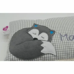Fuchs Füchslein Namenskissen Taufkissen Kuschelkissen Kindergartenkissen Geburtsgeschenk