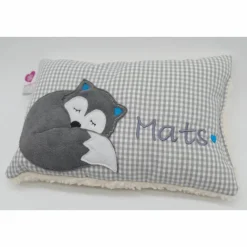 Fuchs Füchslein Namenskissen Taufkissen Kuschelkissen Kindergartenkissen Geburtsgeschenk