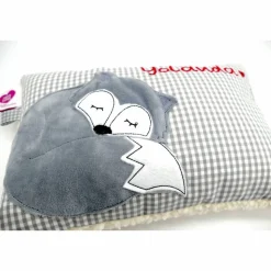 Fuchs Füchslein Namenskissen Taufkissen Kuschelkissen Kindergartenkissen Geburtsgeschenk