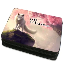 Fuchs Federmäppchen inkl. Inhalt mit Name / personalisierbar