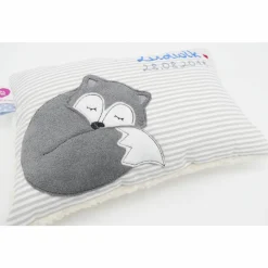Fuchs Fox Namenskissen Taufkissen Kuschelkissen Kindergartenkissen Geburtsgeschenk