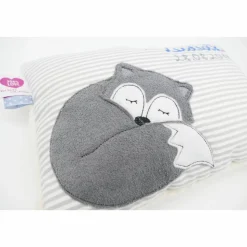 Fuchs Fox Namenskissen Taufkissen Kuschelkissen Kindergartenkissen Geburtsgeschenk