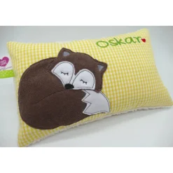 Fuchs Fox Namenskissen Taufkissen Kuschelkissen Kindergartenkissen Geburtsgeschenk