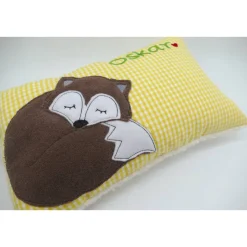 Fuchs Fox Namenskissen Taufkissen Kuschelkissen Kindergartenkissen Geburtsgeschenk