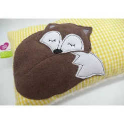 Fuchs Fox Namenskissen Taufkissen Kuschelkissen Kindergartenkissen Geburtsgeschenk