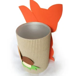 Fuchs mit Geschenkbox als Osterkörbchen, Frühlingsdeko, Osternest, Osterkorb oder Tischdeko, Verpackung für Geschenke