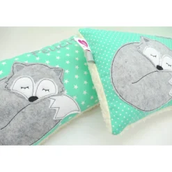 Fuchskissen Fuchs Fox Namenskissen Taufkissen Kuschelkissen Kindergartenkissen Geburtsgeschenk