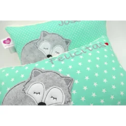 Fuchskissen Fuchs Fox Namenskissen Taufkissen Kuschelkissen Kindergartenkissen Geburtsgeschenk