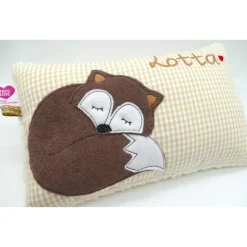 Fuchskissen Fuchs Fox Namenskissen Taufkissen Kuschelkissen Kindergartenkissen Geburtsgeschenk