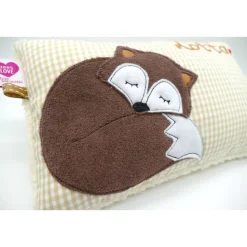 Fuchskissen Fuchs Fox Namenskissen Taufkissen Kuschelkissen Kindergartenkissen Geburtsgeschenk