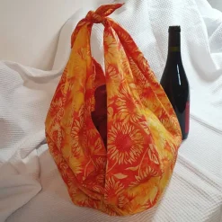 Furoshiki, 86 cm x 86 cm, vielseitiges Tuch für Knotentasche und als nachhaltige Geschenkverpackung