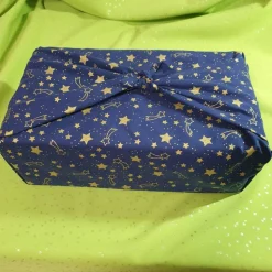 Furoshiki, gesäumt, 73cm x 73 cm, nachhaltige Geschenkverpackung aus Designerstoff